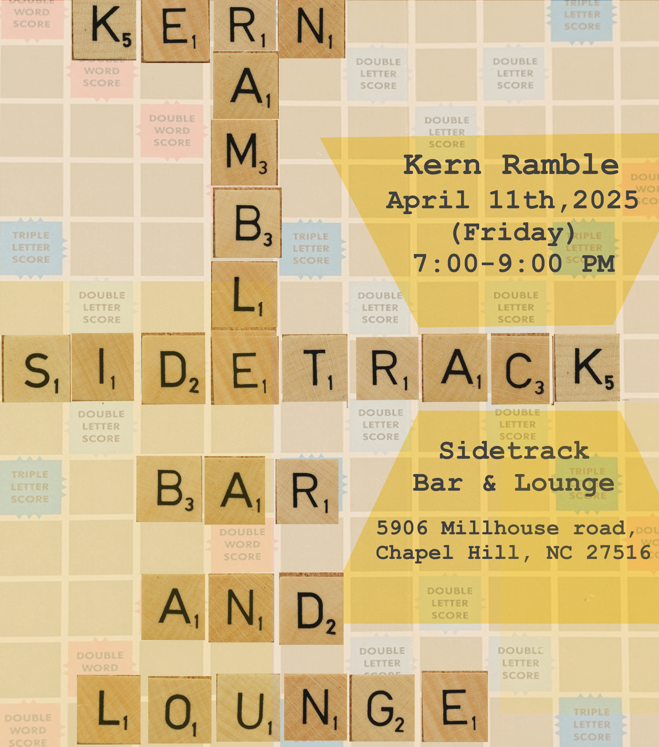 Kern Ramble flyer for 4-11 show
